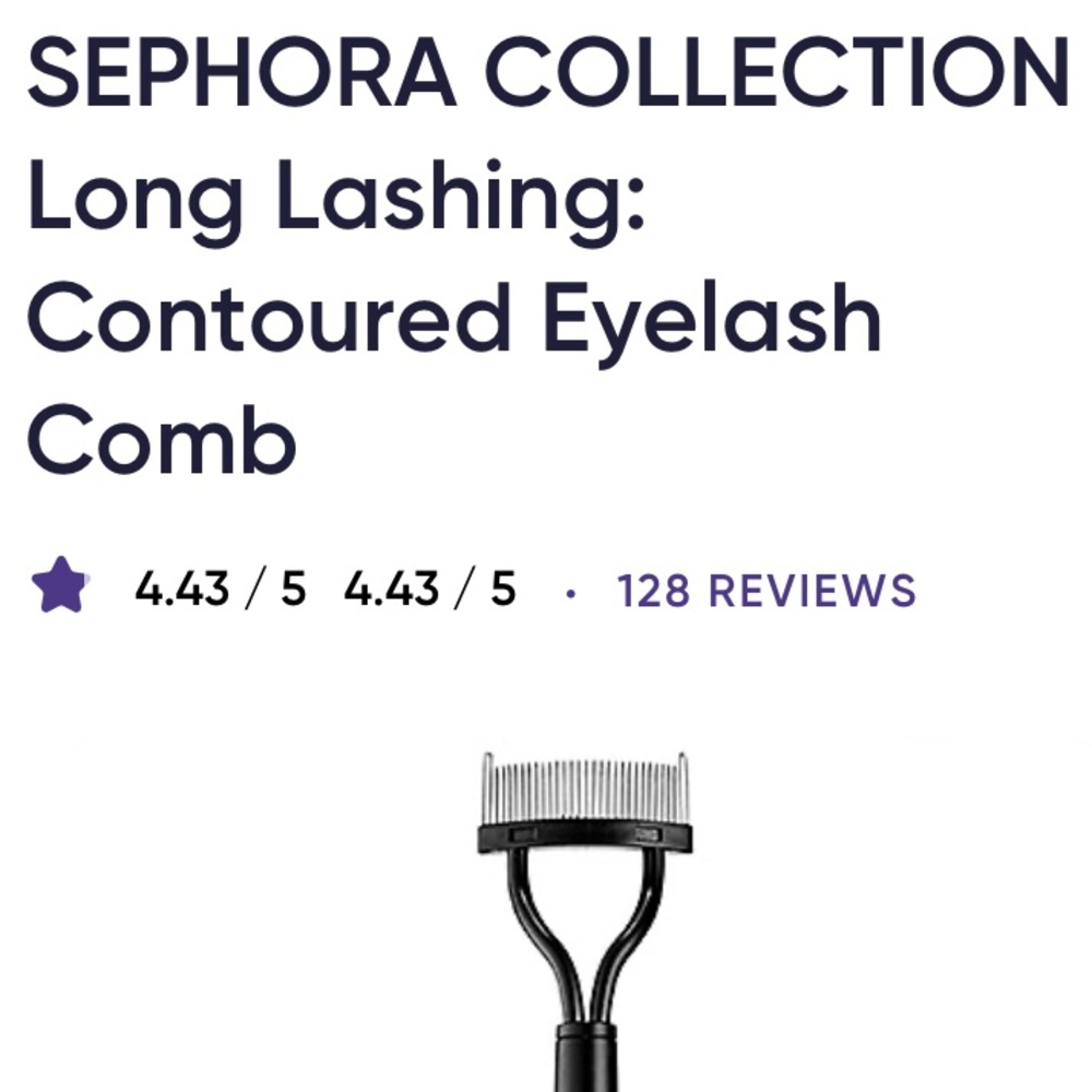 Sephora Collection Contoured Eyelash Comb